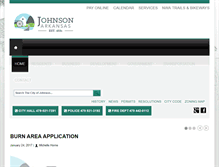 Tablet Screenshot of cityofjohnson.com